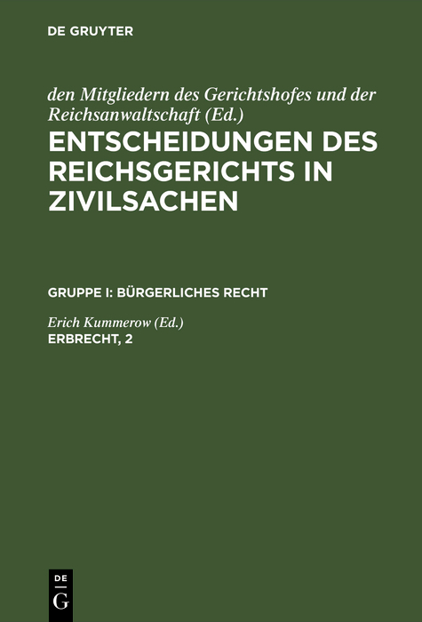 Erbrecht, 2 - 