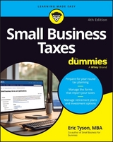 Small Business Taxes For Dummies - Tyson, Eric