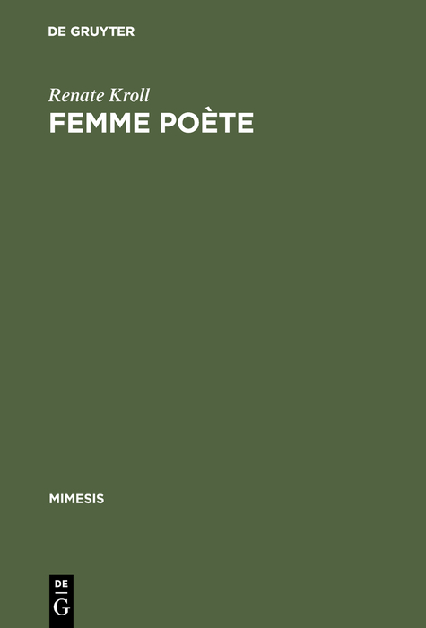 Femme po&egrave;te - Renate Kroll