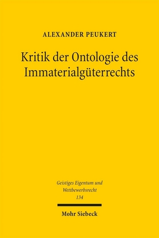 Kritik der Ontologie des Immaterialgüterrechts