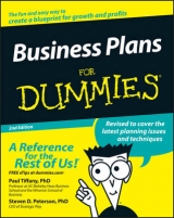 Business Plans For Dummies - Tiffany, Paul; Peterson, Steven D.