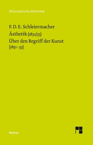 Ästhetik (1832/33). Über den Begriff der Kunst (1831–33)