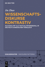Wissenschaftsdiskurse kontrastiv - Jin Zhao