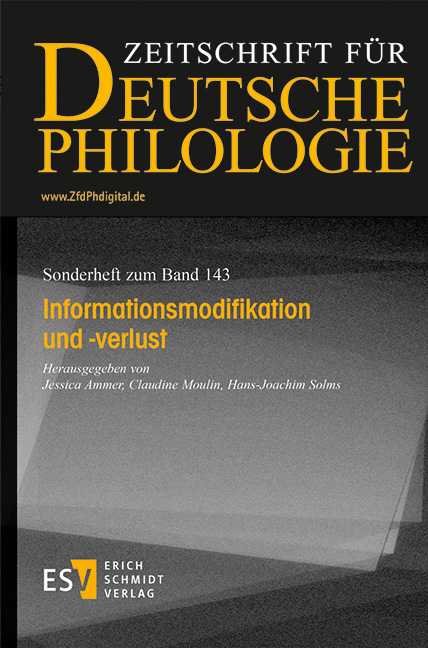 Informationsmodifikation und -verlust - 