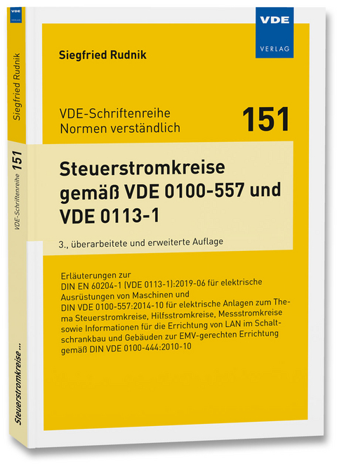 Steuerstromkreise gem&auml;&szlig; VDE 0100-557 und VDE 0113-1 - Siegfried Rudnik