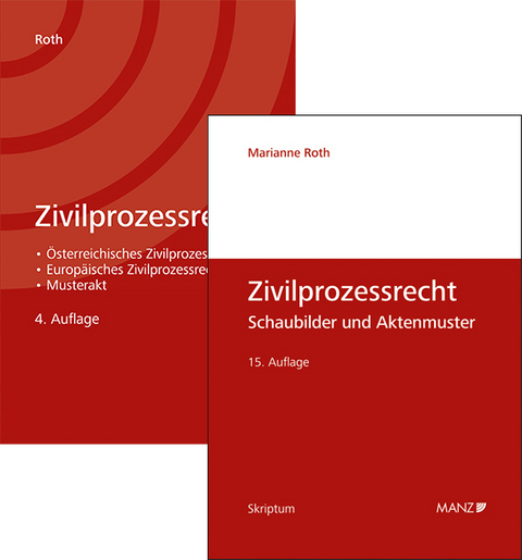 PAKET: Zivilprozessrecht 4.Auflage + Zivilprozessrecht Schaubilder und Aktenmuster 15.Auflage - Marianne Roth