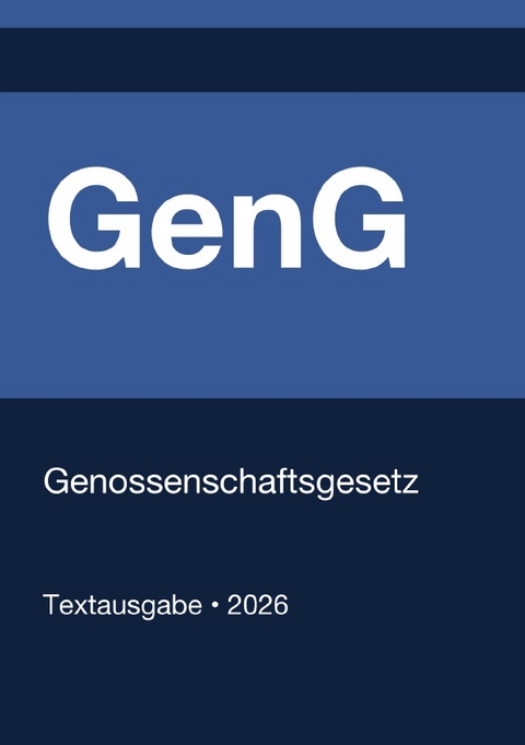 GenG - Genossenschaftsgesetz (Deutschland) 2026 - Gesetze24 Deutschland