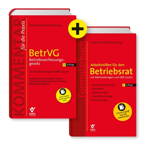 Kombi-Paket BetrVG (20. Auflage) + Arbeitshilfen (6. Auflage) - 