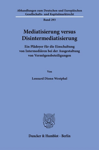 Mediatisierung versus Disintermediatisierung