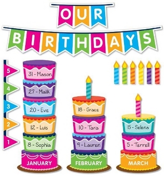 Class Birthday Graph Bulletin Board