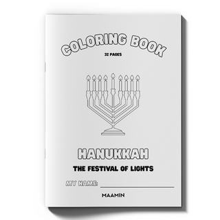Coloring book about Hanukkah