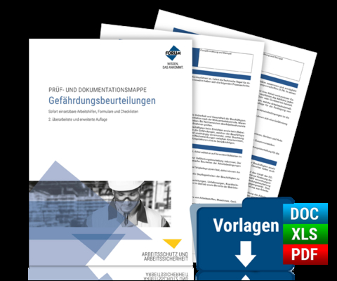 Pr&uuml;f- und Dokumentationsmappe: Gef&auml;hrdungsbeurteilungen