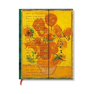 Van Gogh Sunflowers (Embellished Manuscripts Collection) Ultra Unlined Hardcover Journal (Elastic Band Closure)