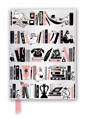 Moomin Bookshelves: Pink & Silver (Foiled Journal) - 