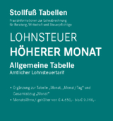 Tabelle, Lohnsteuer 2026 Höherer Monat - 