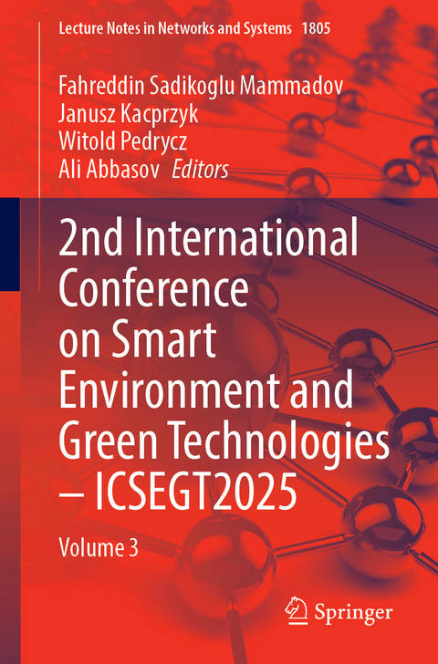 2nd International Conference on Smart Environment and Green Technologies &ndash; ICSEGT2025 - 