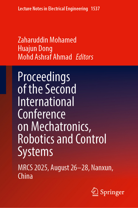 Proceedings of the Second International Conference on Mechatronics, Robotics and Control Systems - 