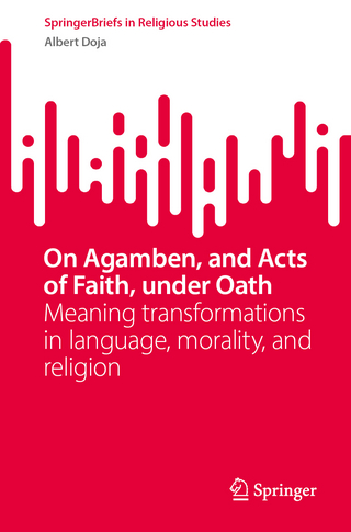 On Agamben, and Acts of Faith, under Oath