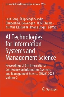 AI Technologies for Information Systems and Management Science - 