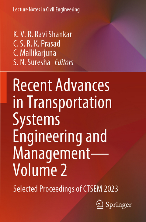 Recent Advances in Transportation Systems Engineering and Management-Volume 2 - 