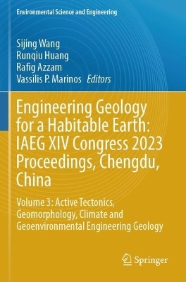 Engineering Geology for a Habitable Earth: IAEG XIV Congress 2023 Proceedings, Chengdu, China - 