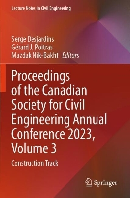 Proceedings of the Canadian Society for Civil Engineering Annual Conference 2023, Volume 3 - 