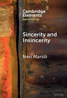 Sincerity and Insincerity - Neri Marsili