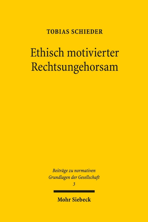 Ethisch motivierter Rechtsungehorsam -  Tobias Schieder