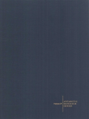 Antarctic Oceanology II –The Australian–New Zealand Sector, Antarctic Research Series Volume 19