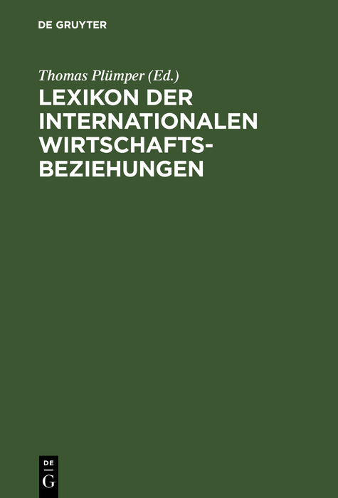 Lexikon der Internationalen Wirtschaftsbeziehungen - 