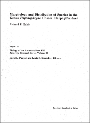 Biology of the Antarctic Seas VIII