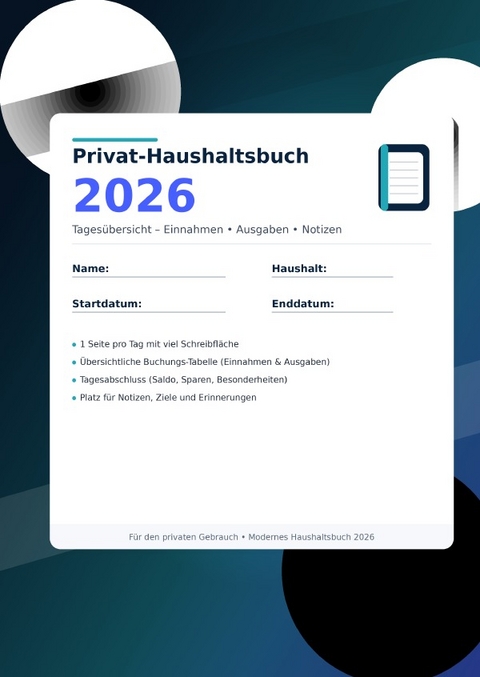 Privat Haushaltsbuch 2026 - Tobias Ribback