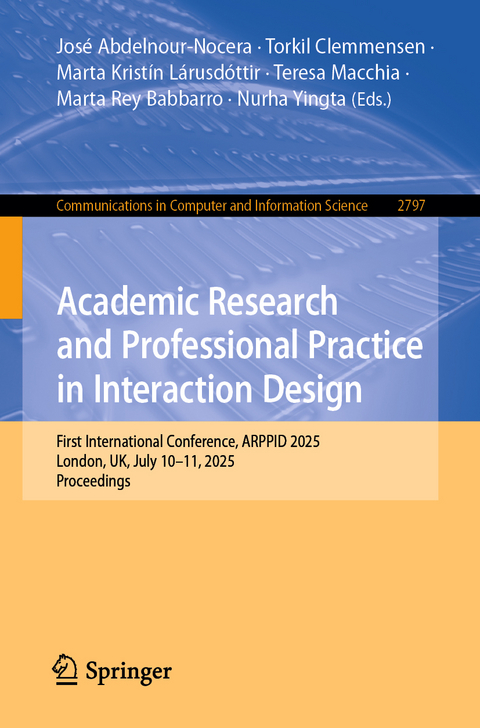 Academic Research and Professional Practice in Interaction Design - 