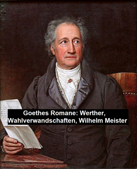 Goethes Romane: Werther, Wahlverwandschaften, Wilhelm Meister -  Johann Wolfgang Von Goethe