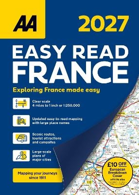 AA Easy Read Atlas France 2027