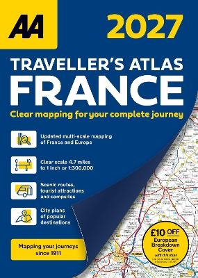 AA Traveller’s Atlas France 2027