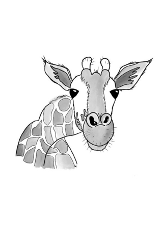 Inky Animals / Notizheft Inky Animals Giraffe
