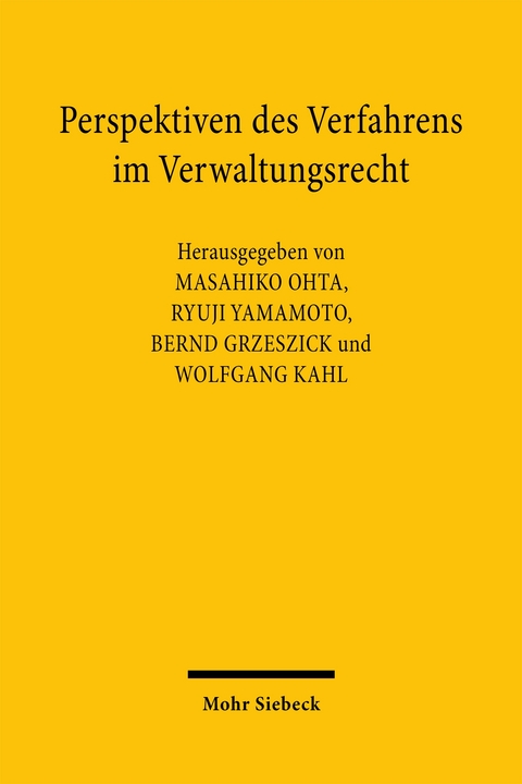 Perspektiven des Verfahrens im Verwaltungsrecht - 
