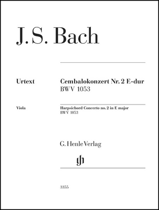 Johann Sebastian Bach - Cembalokonzert Nr. 2 E-dur BWV 1053