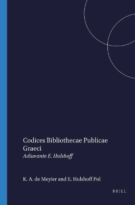 Codices Bibliothecae Publicae Graeci - de Meyier