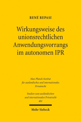 Wirkungsweise des unionsrechtlichen Anwendungsvorrangs im autonomen IPR