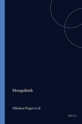 Mongolistik -  Pritsak,  Poppe,  Heissig, P. Aalto,  POSCH