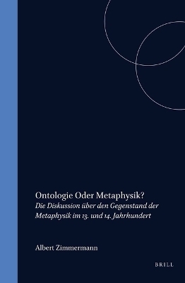 Ontologie oder Metaphysik? -  Zimmermann