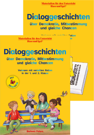 Kombipaket Dialoggeschichten über Demokratie, Mitbestimmung und gleiche Chancen / Silbenhilfe