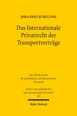Das Internationale Privatrecht der Transportverträge