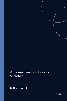 Armenisch und Kaukasische Sprachen -  Deeters,  Solta,  Inglisian
