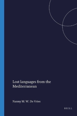 Lost languages from the Mediterranean