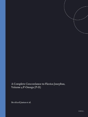 A Complete Concordance to Flavius Josephus