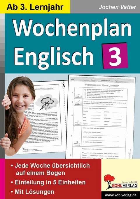 Wochenplan Englisch 3 -  Jochen Vatter