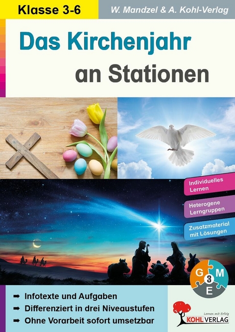 Das Kirchenjahr an Stationen -  Waldemar Mandzel,  Autorenteam Kohl-Verlag